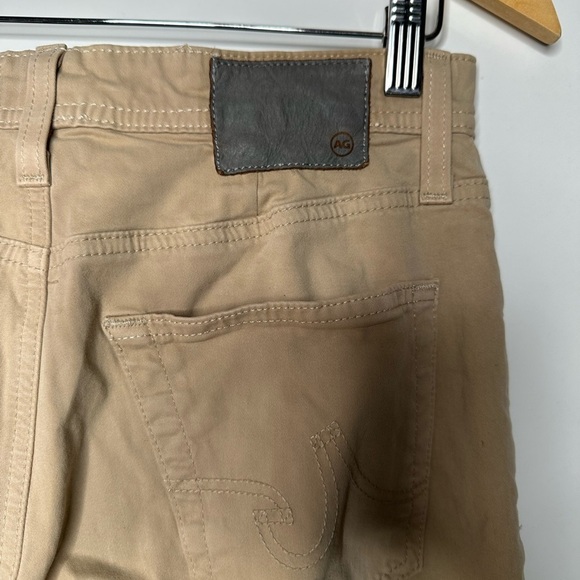 AG Adriano Goldschmied Everett SUD Sueded Slim Straight Pants in Chestnut 29x32 - Picture 7 of 15